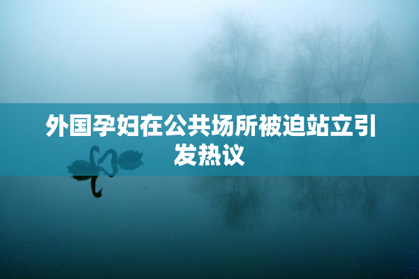 外国孕妇在公共场所被迫站立引发热议