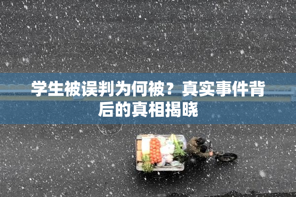 学生被误判为何被？真实事件背后的真相揭晓