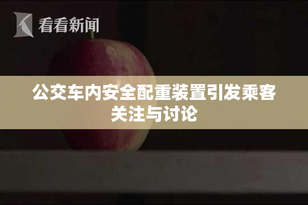 公交车内安全配重装置引发乘客关注与讨论