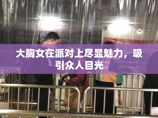 大胸女在派对上尽显魅力，吸引众人目光