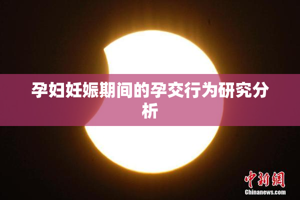 孕妇妊娠期间的孕交行为研究分析