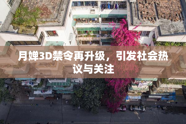 月婵3D禁令再升级，引发社会热议与关注