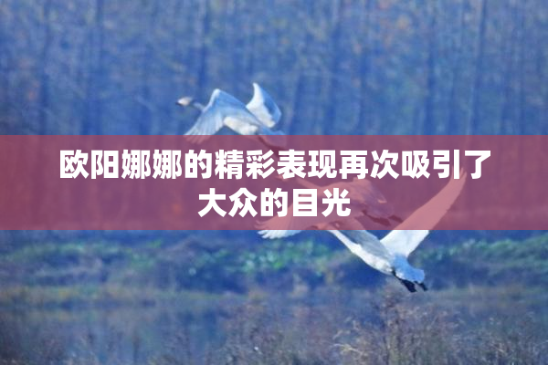 欧阳娜娜的精彩表现再次吸引了大众的目光
