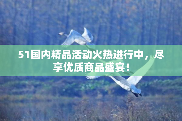 51国内精品活动火热进行中，尽享优质商品盛宴！