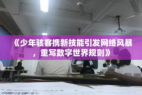 《少年骇客携新技能引发网络风暴，重写数字世界规则》