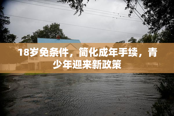 18岁免条件，简化成年手续，青少年迎来新政策