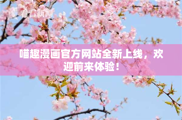 喵趣漫画官方网站全新上线，欢迎前来体验！