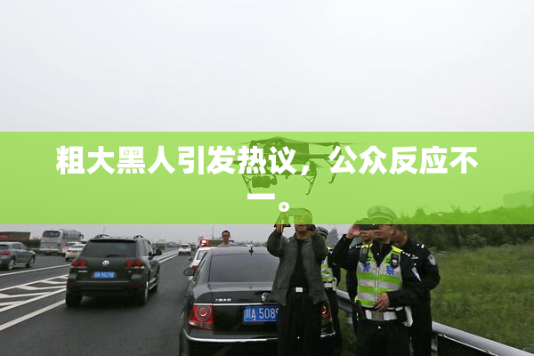 粗大黑人引发热议，公众反应不一。