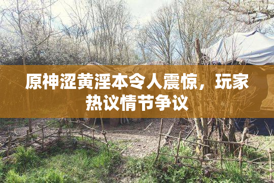 原神涩黄淫本令人震惊，玩家热议情节争议