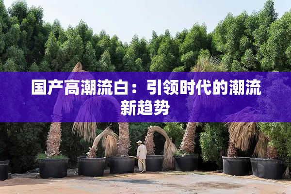 国产高潮流白：引领时代的潮流新趋势