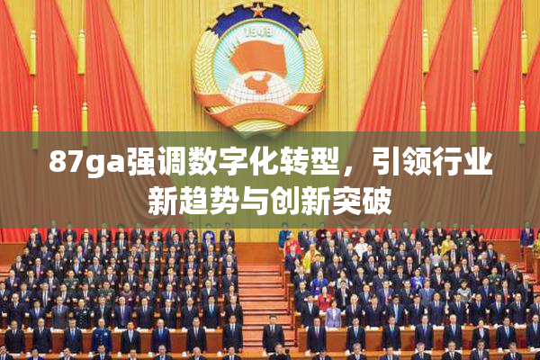87ga强调数字化转型，引领行业新趋势与创新突破