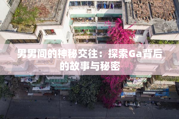 男男间的神秘交往：探索Ga背后的故事与秘密