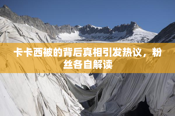 卡卡西被的背后真相引发热议，粉丝各自解读