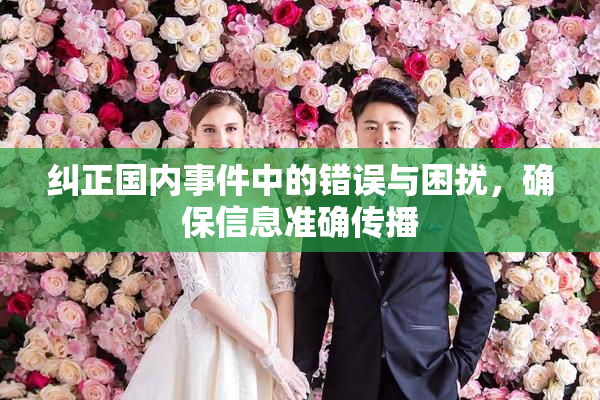 纠正国内事件中的错误与困扰，确保信息准确传播