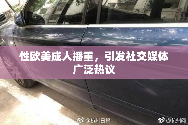 性欧美成人播重，引发社交媒体广泛热议