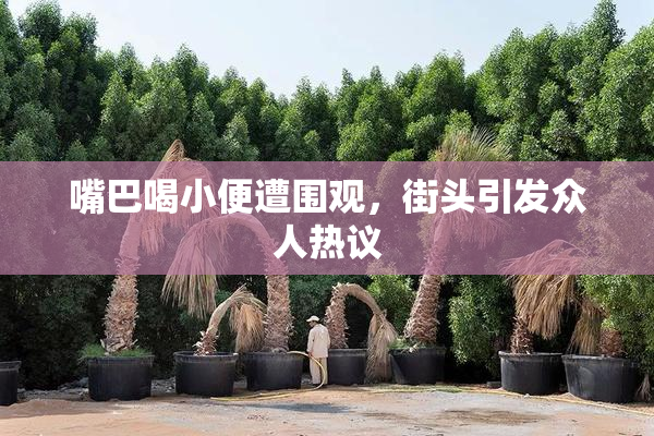 嘴巴喝小便遭围观，街头引发众人热议