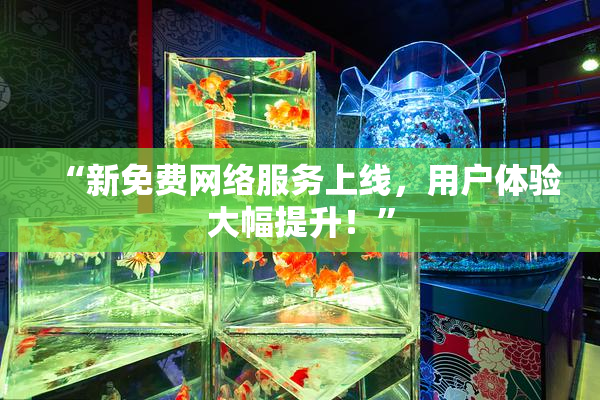 “新免费网络服务上线，用户体验大幅提升！”