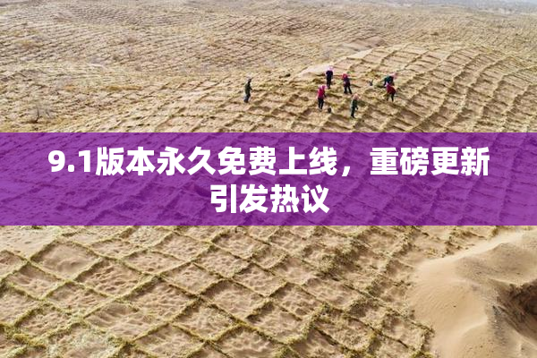 9.1版本永久免费上线，重磅更新引发热议