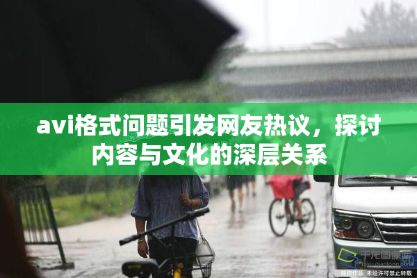 avi格式问题引发网友热议，探讨内容与文化的深层关系