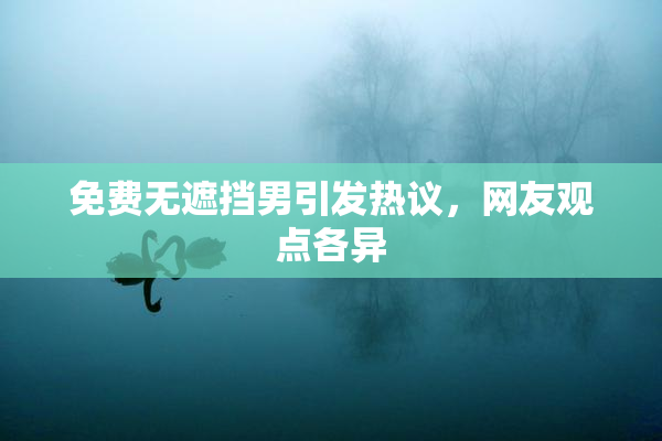 免费无遮挡男引发热议，网友观点各异