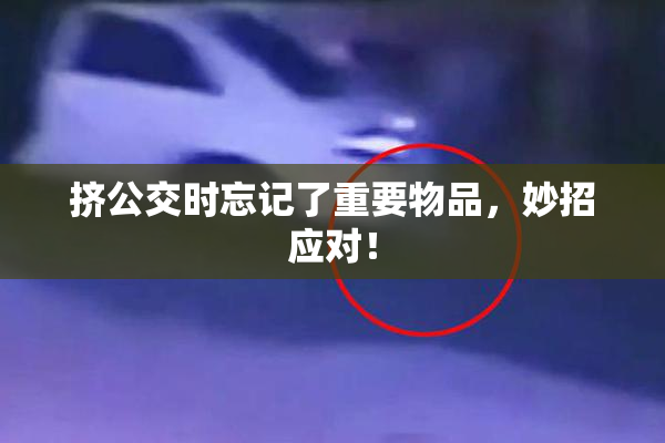 挤公交时忘记了重要物品，妙招应对！