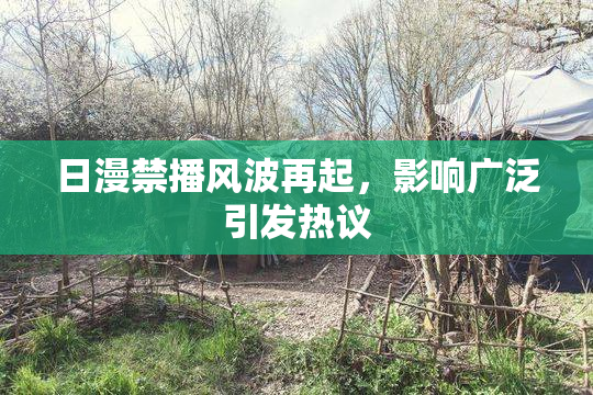 日漫禁播风波再起，影响广泛引发热议