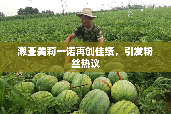 濑亚美莉一诺再创佳绩，引发粉丝热议