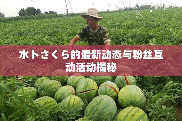 水卜さくら的最新动态与粉丝互动活动揭秘