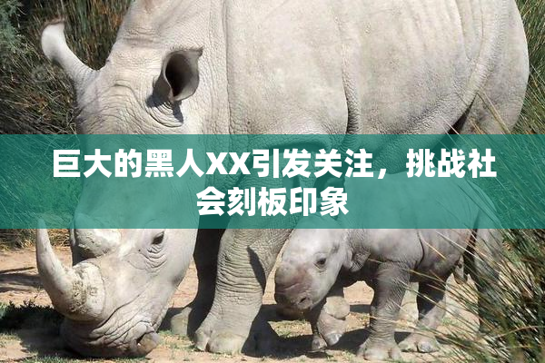 巨大的黑人XX引发关注，挑战社会刻板印象