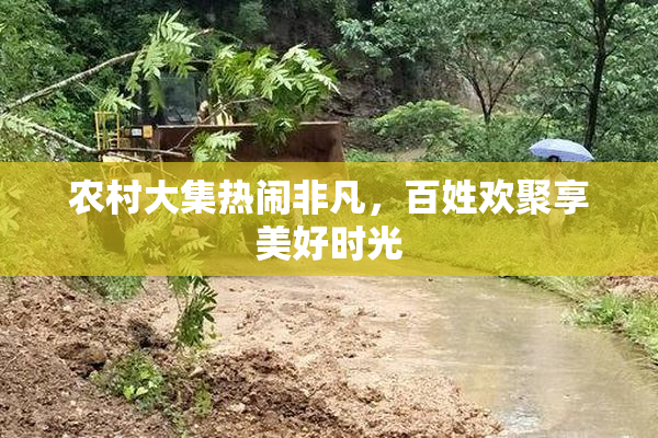农村大集热闹非凡，百姓欢聚享美好时光