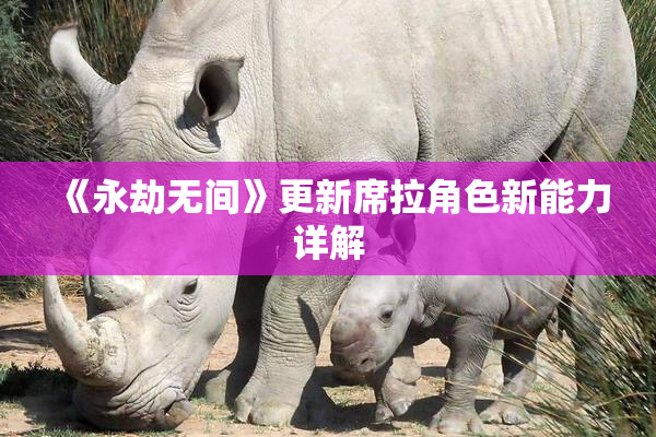 《永劫无间》更新席拉角色新能力详解