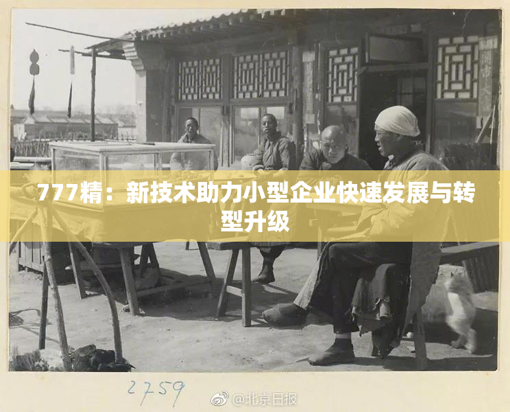 777精：新技术助力小型企业快速发展与转型升级