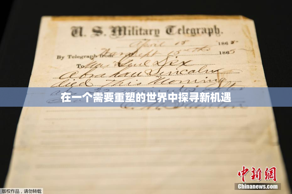 在一个需要重塑的世界中探寻新机遇