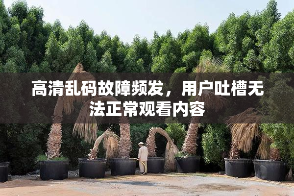 高清乱码故障频发，用户吐槽无法正常观看内容