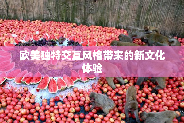 欧美独特交互风格带来的新文化体验