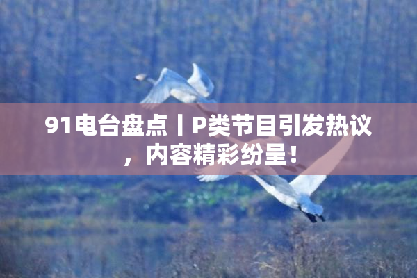 91电台盘点丨P类节目引发热议，内容精彩纷呈！