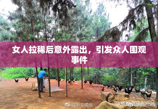 女人拉稀后意外露出，引发众人围观事件
