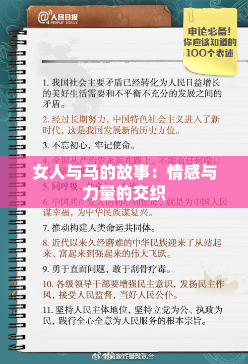 女人与马的故事：情感与力量的交织