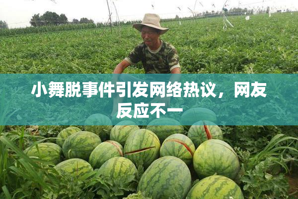 小舞脱事件引发网络热议，网友反应不一