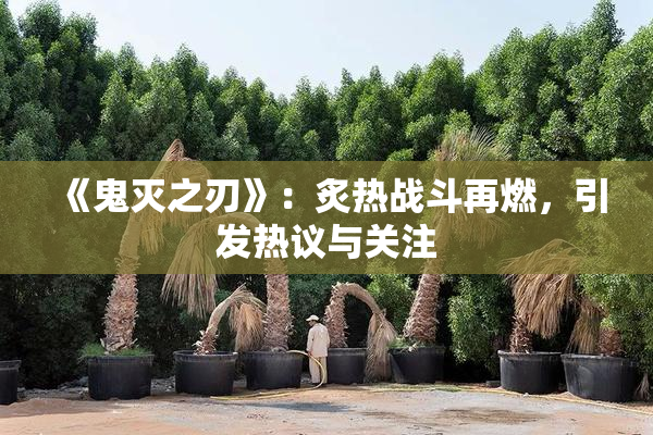 《鬼灭之刃》：炙热战斗再燃，引发热议与关注