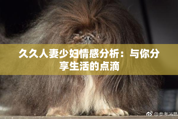 久久人妻少妇情感分析：与你分享生活的点滴