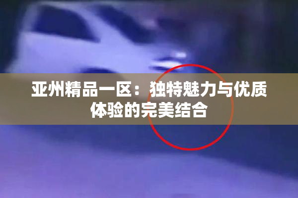 亚州精品一区：独特魅力与优质体验的完美结合