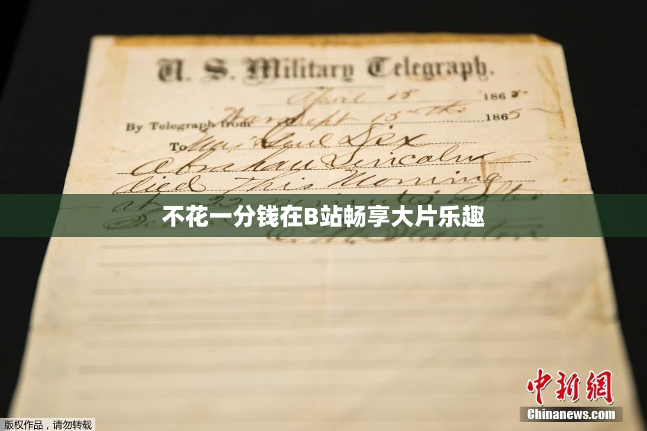 不花一分钱在B站畅享大片乐趣