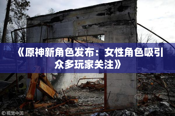 《原神新角色发布：女性角色吸引众多玩家关注》
