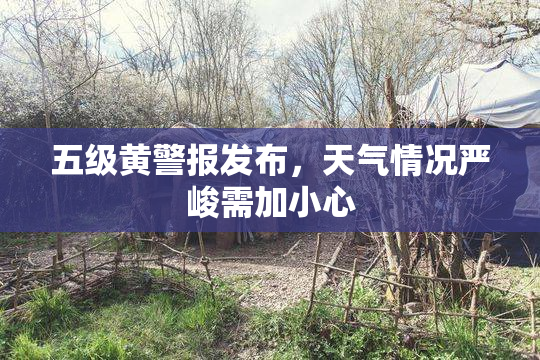 五级黄警报发布，天气情况严峻需加小心