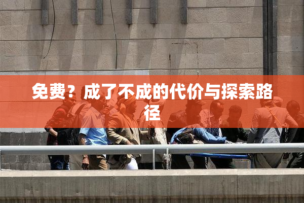 免费？成了不成的代价与探索路径