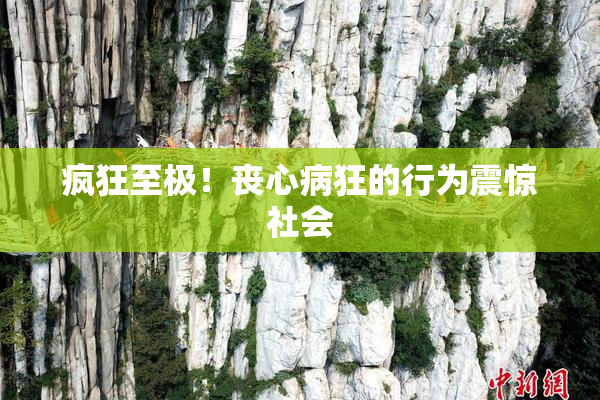 疯狂至极！丧心病狂的行为震惊社会