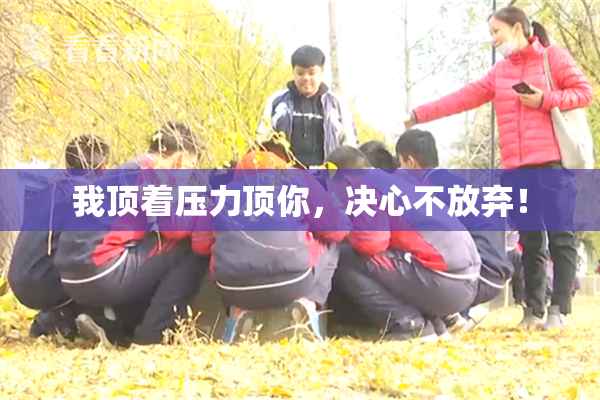 我顶着压力顶你，决心不放弃！