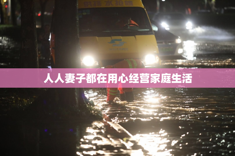 人人妻子都在用心经营家庭生活
