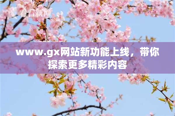 www.gx网站新功能上线，带你探索更多精彩内容